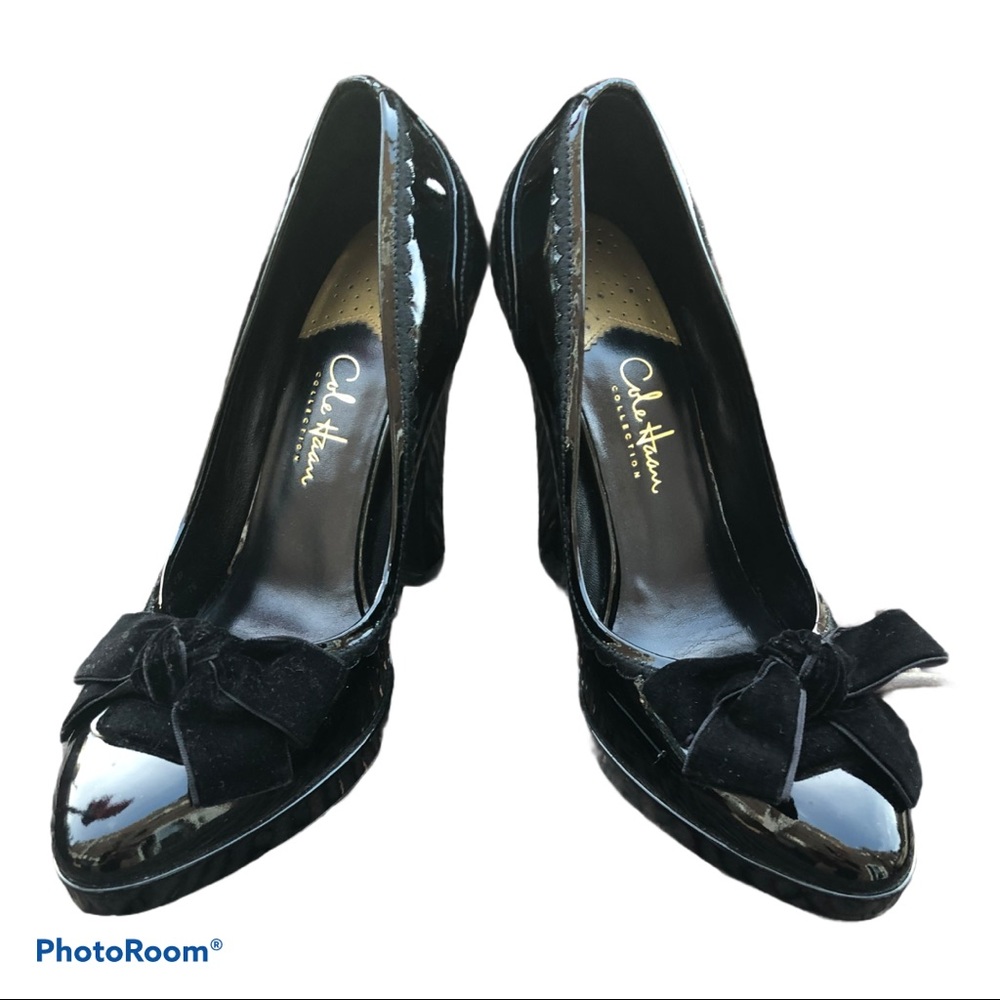 Cole Haan Black Patent Leather Heels